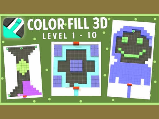 Color Fill Puzzle Board