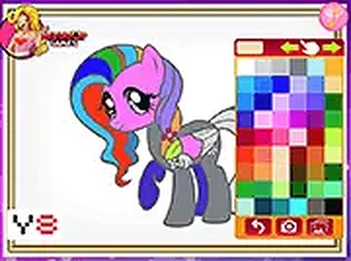 Sweet Pony Coloring Book Online Game