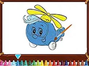 Friendly Airplanes for Kids Coloring: Memory Puzzle Game