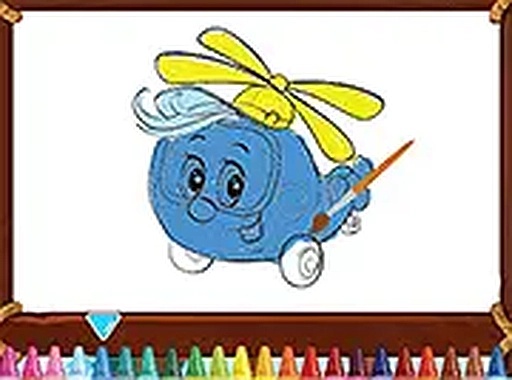 Friendly Airplanes for Kids Coloring: Memory Puzzle Game