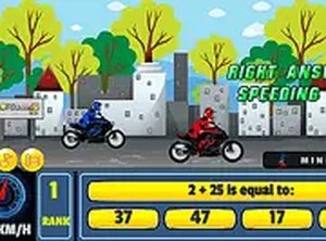 Bike Racing Math Online Game