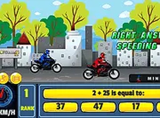 Bike Racing Math Online Game