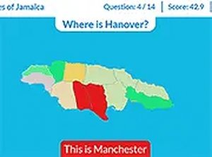 Parishes of Jamaica Educational Map Game